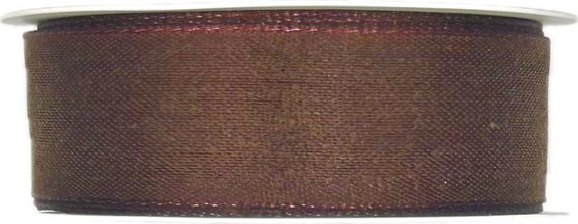 Bavlněná stuha CHANCE BROWN hnědá 25mm x 3m (6,-Kč/m)