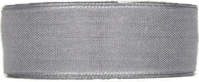 Bavlněná stuha CHANCE GRAY šedá 25mm x 3m (6,-Kč/m)