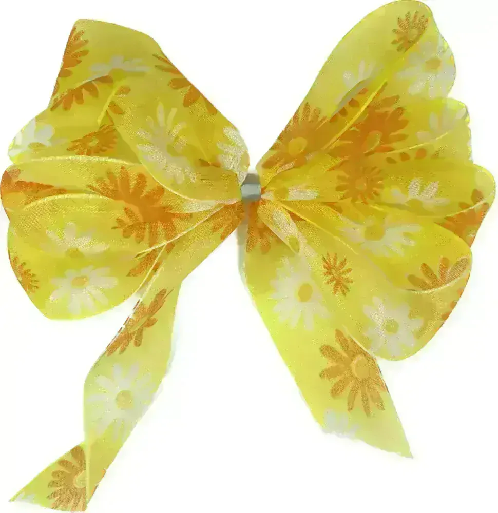 Stuha taftová SPRING FLOWER oranžová 25mm x 2m (6,- Kč/m)