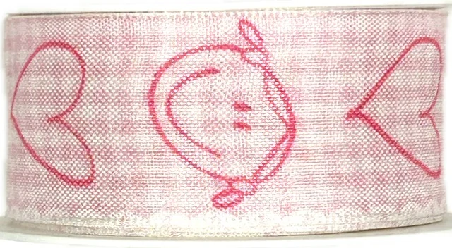 Stuha taftová IT´S A GIRL růžová 25mm x 2m (12,-Kč/m)