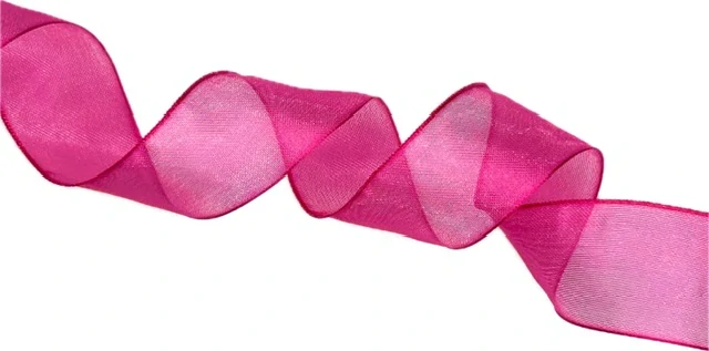 Stuha organzová INFINITY Pink 25 mm x 2 m (9,-Kč/m)