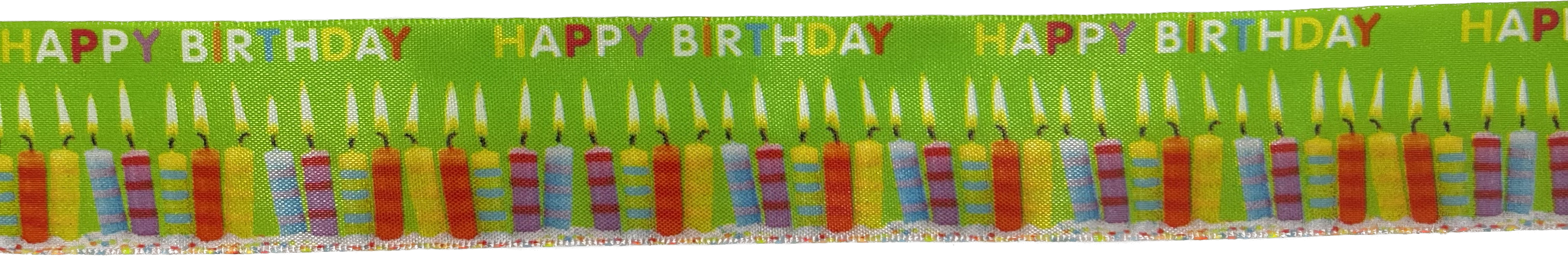 Stuha narozeninová BIRTHDAY CANDLE 40mm x 2m (8,-Kč/m)