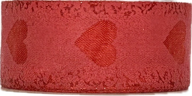 Taftová stuha RED PASSION – červená 25mm x 2m