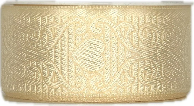 Svatební stuha AMORE CREAM krémová 25mm x 2m