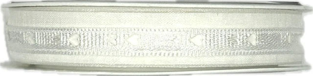 Svatební stuha SWEET HONEY bílá 15mm x 2m