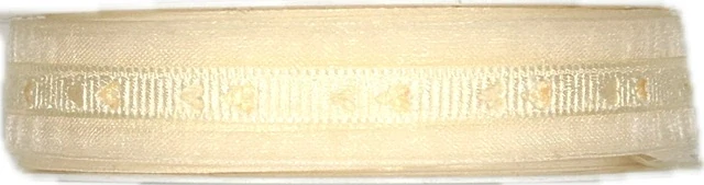 Svatební stuha SWEET HONEY krémová 15mm x 2m