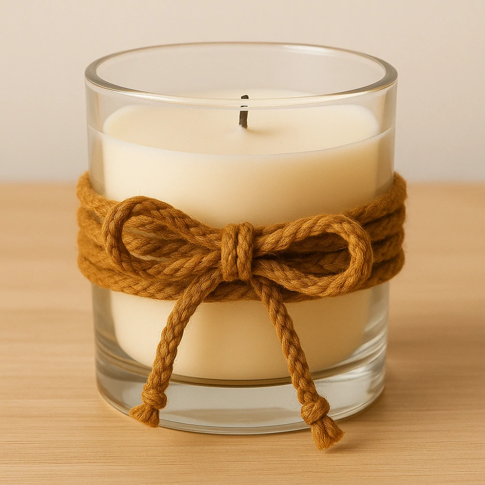 Cotton Twist SAND – dekorační bavlněná šňůrka 6mm x 20m (4,-Kč/m)