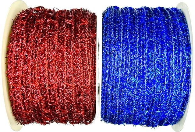 Ozdobné pletivo MOONLIGHT červené  8cm x 10m (9,90 Kč/m)