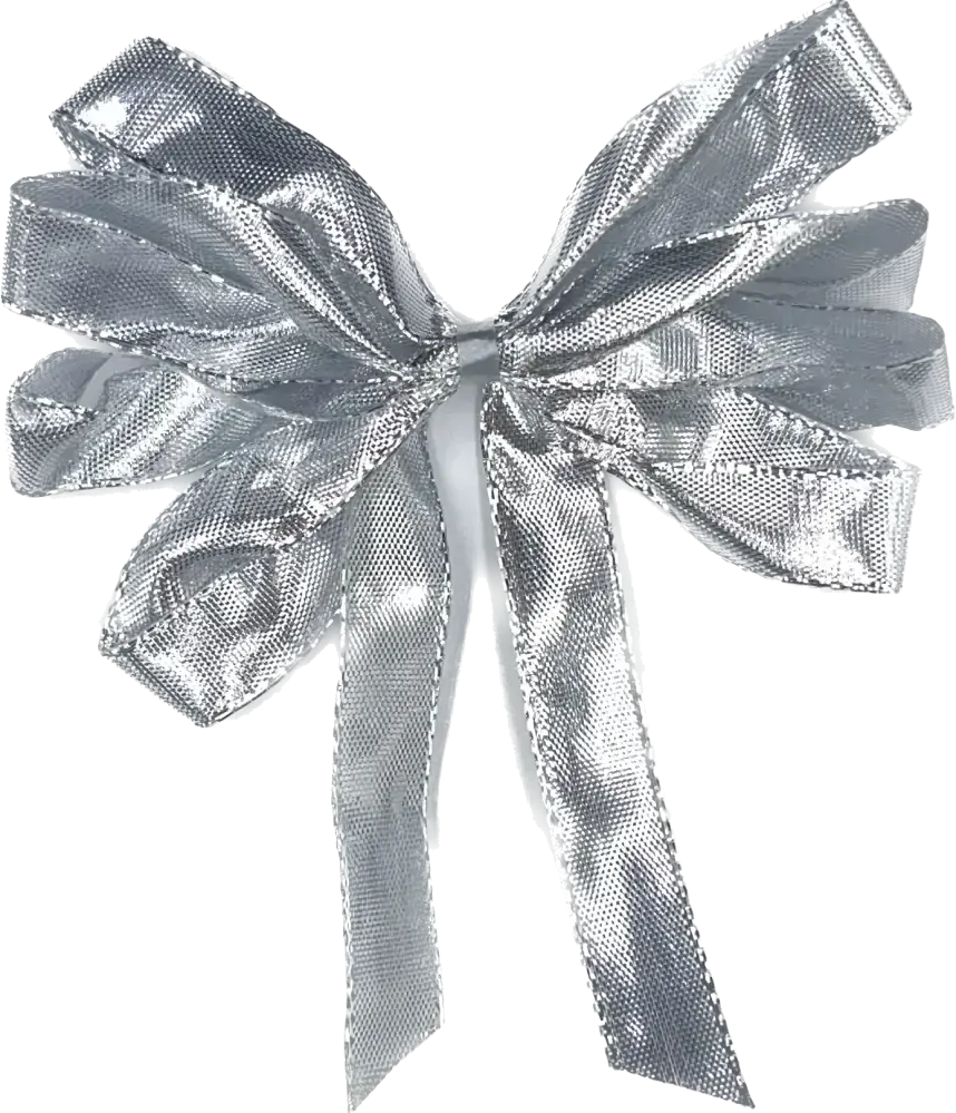 Stuha stříbrná lesklá CELEBRATION SILVER lurexová 15mm x 2m (5,- Kč/m)