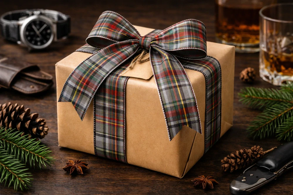 SCOTLAND KARO – Grey Tartan 40mm × 20m 