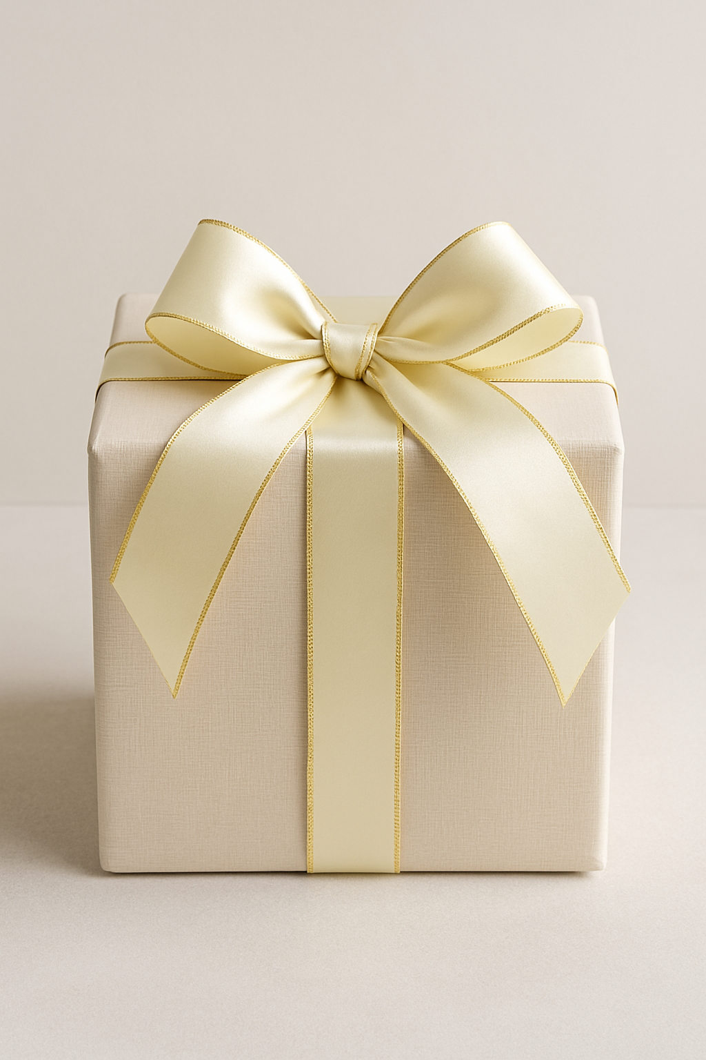 Stuha saténová BASIC CREME krémová 40mm x 2m (14,-Kč/m)