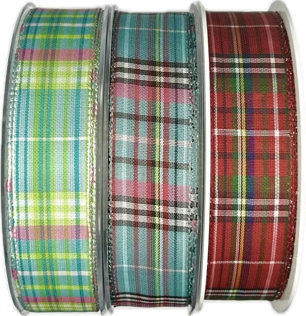 SCOTLAND KARO – Sky Blue Tartan 40 mm × 20 m