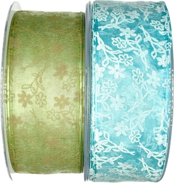 Stuha taftová SARDEGNA zelená 40mm x 20m A (8,-Kč/m)