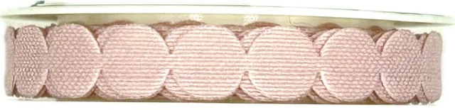 Stuha girlandová PINK SPOTS světle růžová 10mm x 2m (8,-Kč/m)