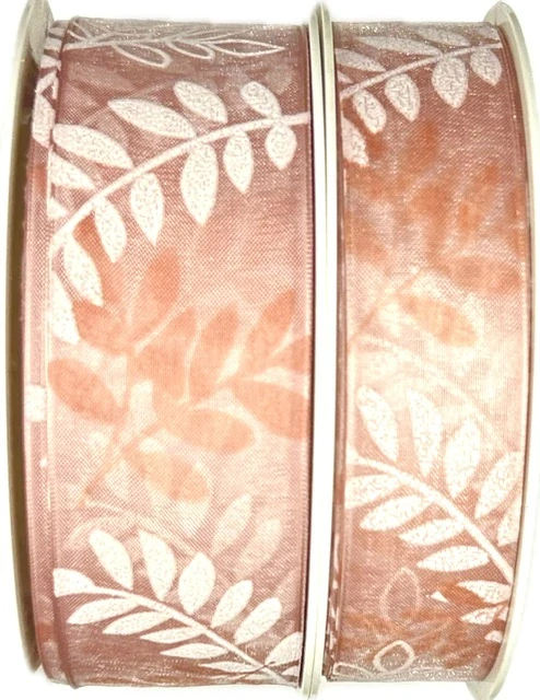 Stuha organzová GARDEN MAGIC PINK transparentní 25mm x 20m (7,-Kč/m)