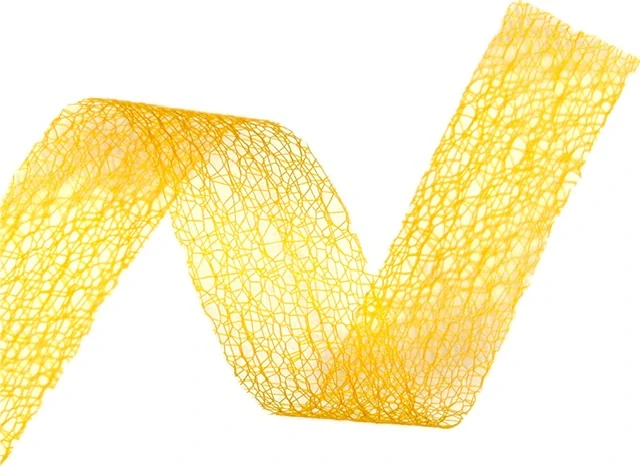 Stuha MESH YELLOW floristická síťka žlutá 40mm x 25m