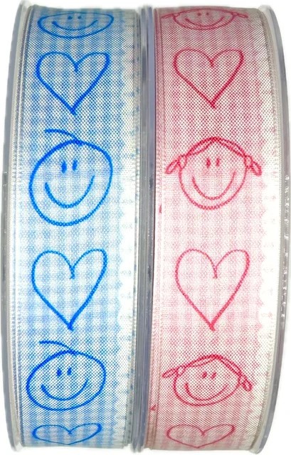 Stuha taftová IT´S A GIRL růžová A 25mm x 20m (8,-Kč/m)