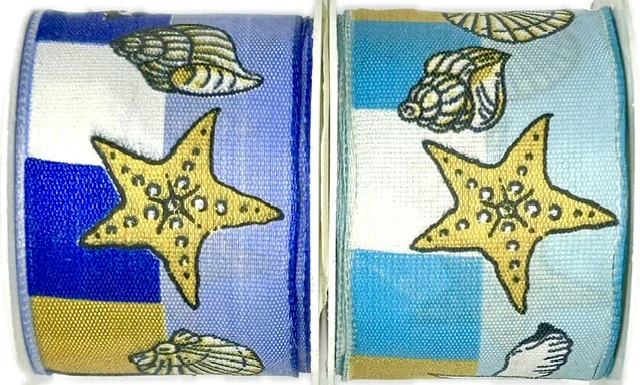 Stuha taftová BEACH  LIGHT BLUE světle modrá 40mm x 2m (13,-Kč/m)