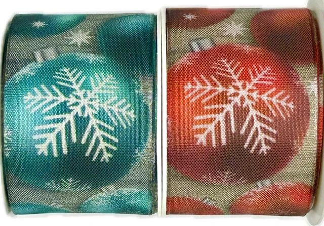 Stuha vánoční GALA NIGHT RED tmavě červená 40mm x 2m (16,-Kč/m)