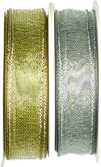 Stuha zlatá PLATINUM GOLD lurexová 15mm x 3,5m (5,70 Kč/m) 