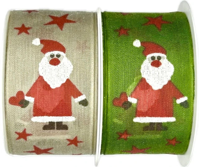 Stuhy vánoční WITTY SANTA NATUR nature 40mm x 2m (12,50Kč/m)
