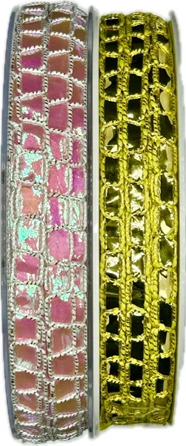 Stuha vysekávaná PINK PEARL 5mm x 20m (5,-Kč/m)