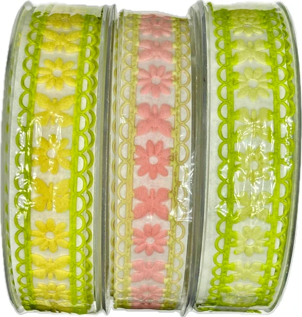 Stuha girlandová MONICA YELLOW žlutá 25mm x 5m (15,-Kč/m)