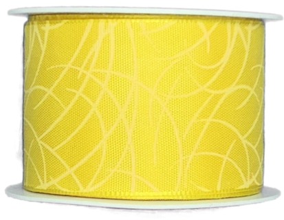 Stuha taftová SISI SUNFLOWER YELLOW žlutá 40mm x 2m (14,-Kč/m)