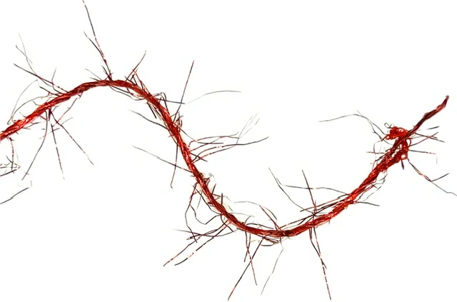 Christmas Sparkle Red – Vánoční kroucený dekorační provázek  červený Boa effect 4m 