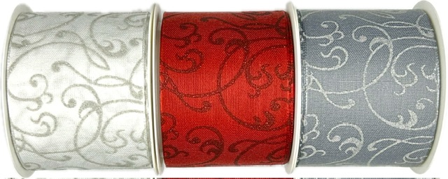 Stuha vánoční Elegant Ribbon Luxe – Carmine Glow červená 60mm x 3m (16,-Kč/m)