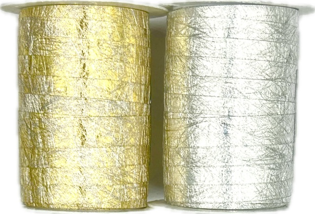 Stuha polypropylenová CRYSTAL FOIL SILVER stříbrná 10mm x 7m (2,-Kč/m)