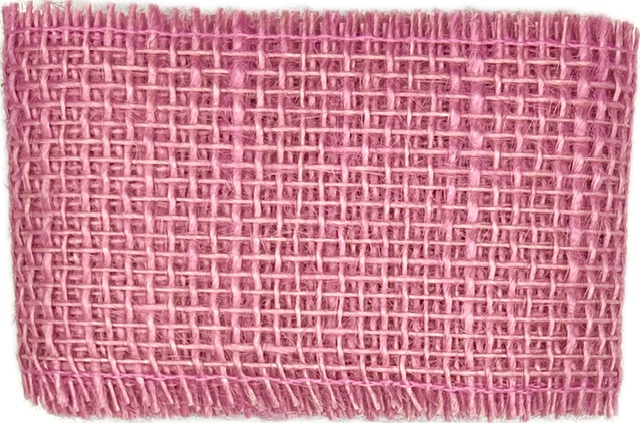 Stuha jutová JUTA ROSE DUST růžová 70mm x 2m (25,-Kč/m)