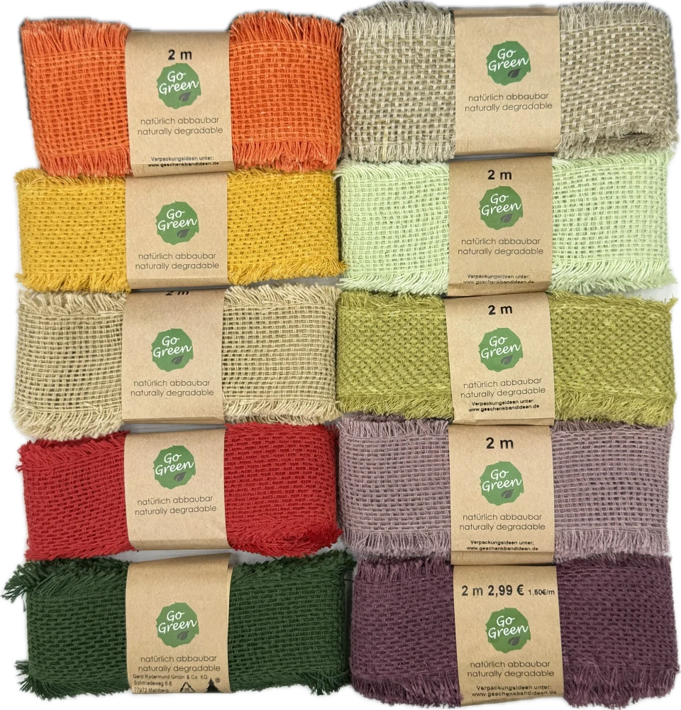 Stuha bavlněná VILLAGE SOUL Dusty Lavender levandulová 40mm x 2m 