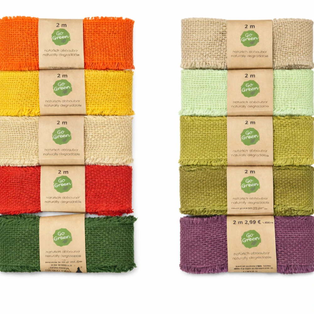 Stuha bavlněná VILLAGE SOUL Pistachio pistáciově zelená 40mm x 2m 