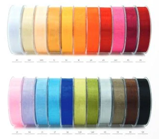 Stuha organzová ORGANDY Pure White bílá 25mm x 5m (4,-Kč/m)