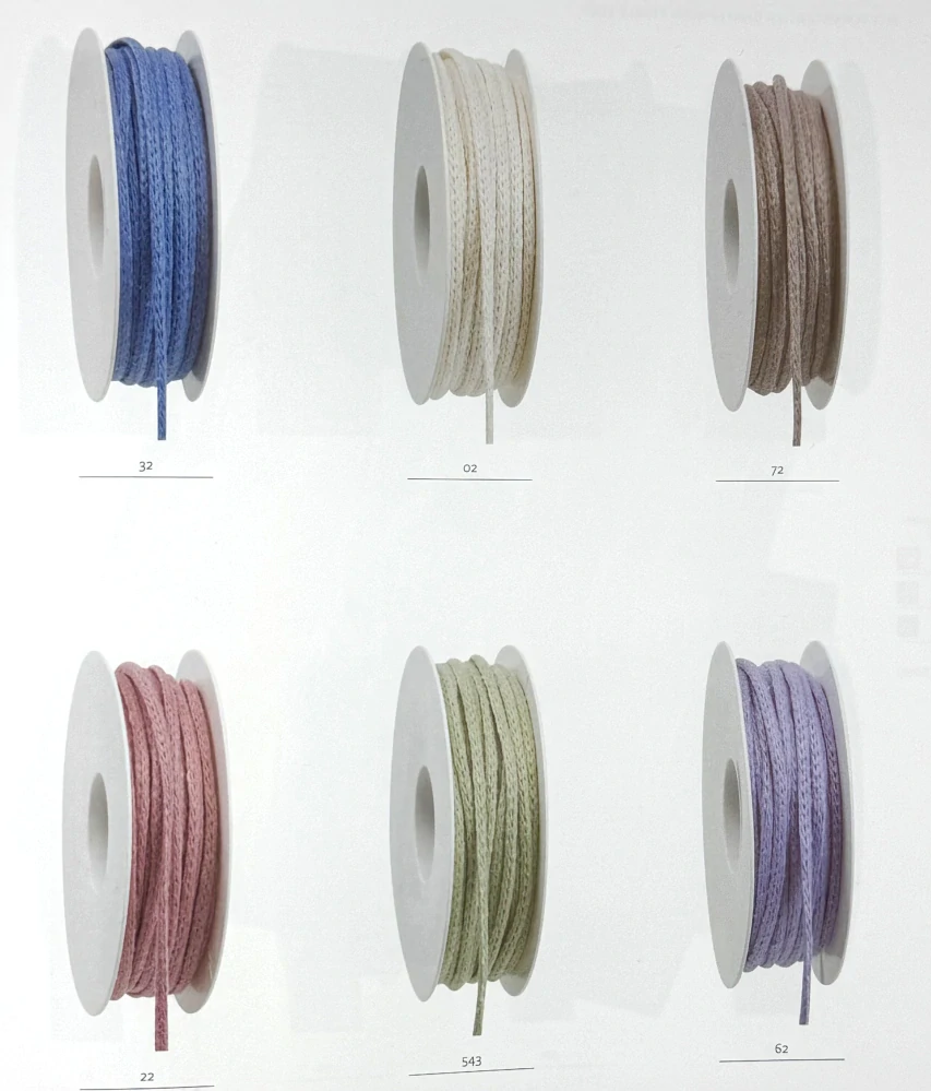 Dekorační provázek Cotton Twine – Coral Red červený 2mm x 5m (3,-Kč/m)