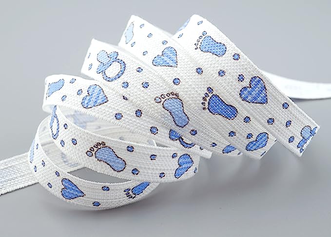 Stuha HELLO NEW BABY 15 mm x 4 m