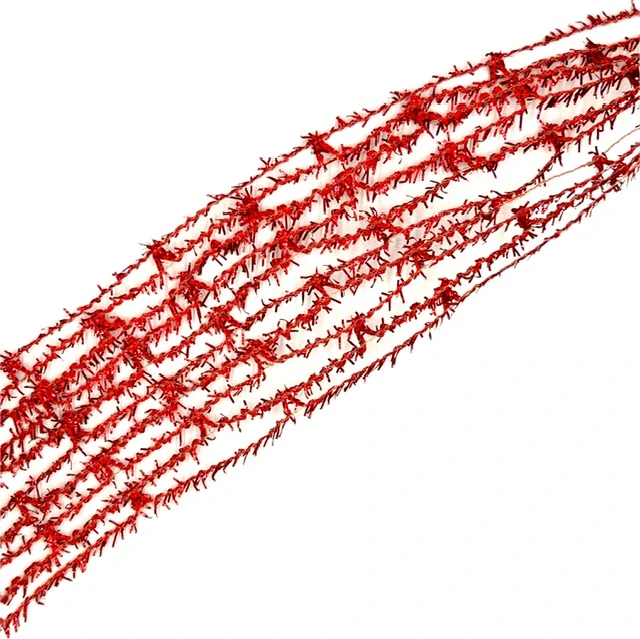 Ozdobné pletivo MOONLIGHT červené  8cm x 3m (12,-Kč/m)