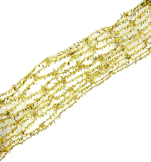Ozdobné pletivo MOONLIGHT zlaté 8cm x 3m (12,-Kč/m)