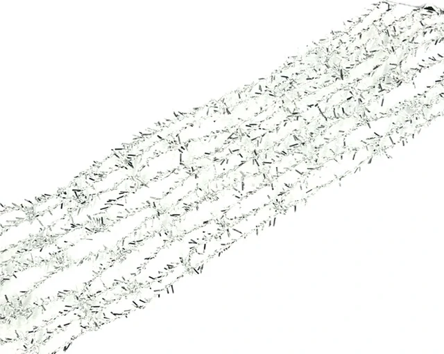 Ozdobné pletivo MOONLIGHT stříbrné 8cm x 3m (12,-Kč/m)