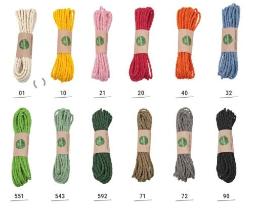 Dekorační provázek Go Green Cotton Cord – Stone Grey  granitově šedý 3mm x 3m (6,-Kč/m)