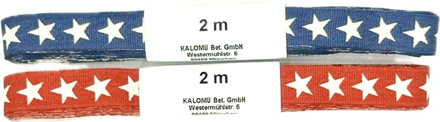 Vánoční stuha STAR LINE RED 10mm x 2m (5,-Kč/m)