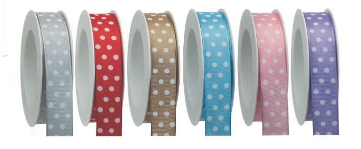 Stuha taftová HOT SPOT Sunshine Yellow žlutá 25mm x 2,5m ( 8,- Kč/m)