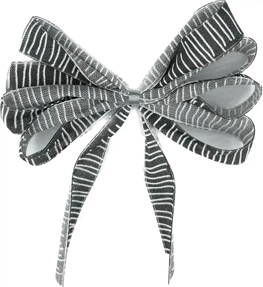 Stuha skládaná SAFARI černá 15mm x 2m (7,-Kč/m)