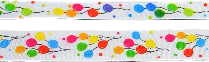 Stuha taftová LITTLE BALOONS 25mm x 2m (12,50Kč/m)