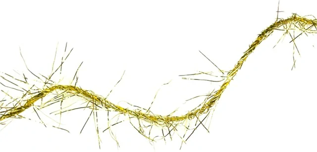 Christmas Sparkle Gold – Vánoční kroucený dekorační provázek zlatý Boa effect 4m 