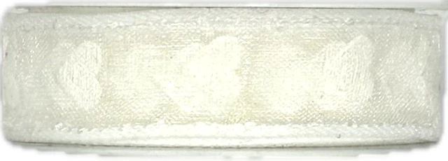 Svatební stuha VENEZIANO WHITE bílá 15mm x 2m