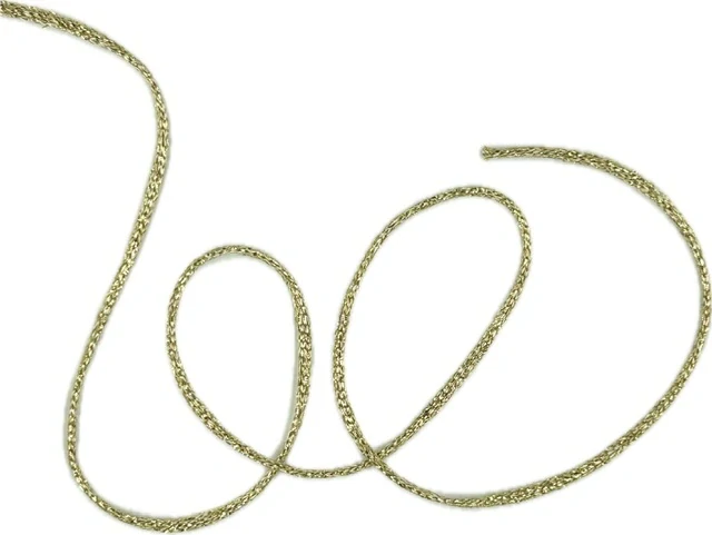 Dekorační provázek SPIKA GOLD zlatý 2mm x 3m (6,- Kč/m)