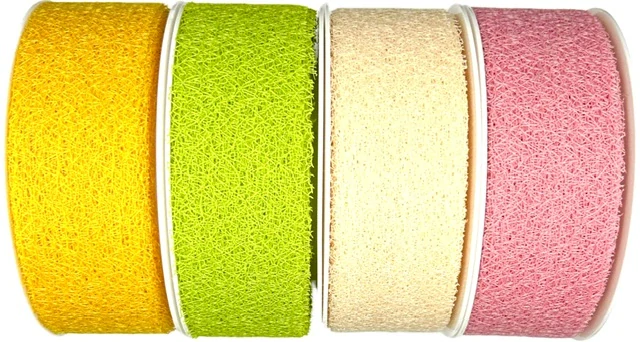 Stuha MESH YELLOW floristická síťka žlutá 40mm x 25m