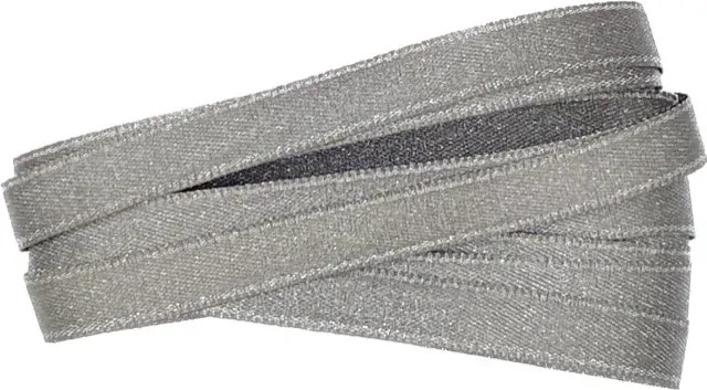 Stuha saténová STARDUST set 6ks- 2x  granitová, 2x zlatá, 2x stříbrná 10mm x 2m (10,-Kč/ks)